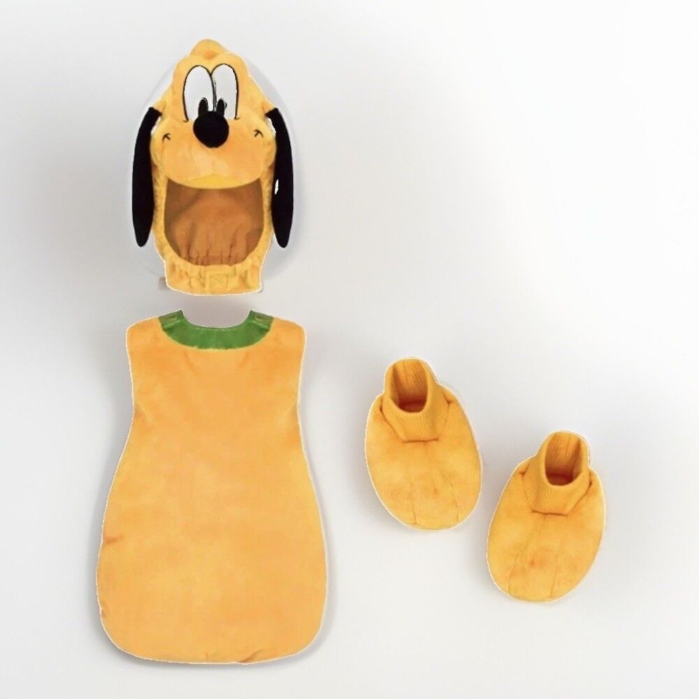 Official Disney Store Pluto Cosplay Halloween Costume Baby Size 12/18 M No Tail